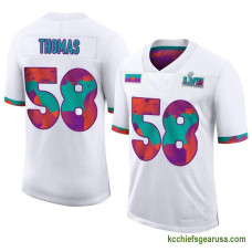 Youth Kansas City Chiefs Derrick Thomas White Authentic Super Bowl Lvii Kcc216 Jersey C1595